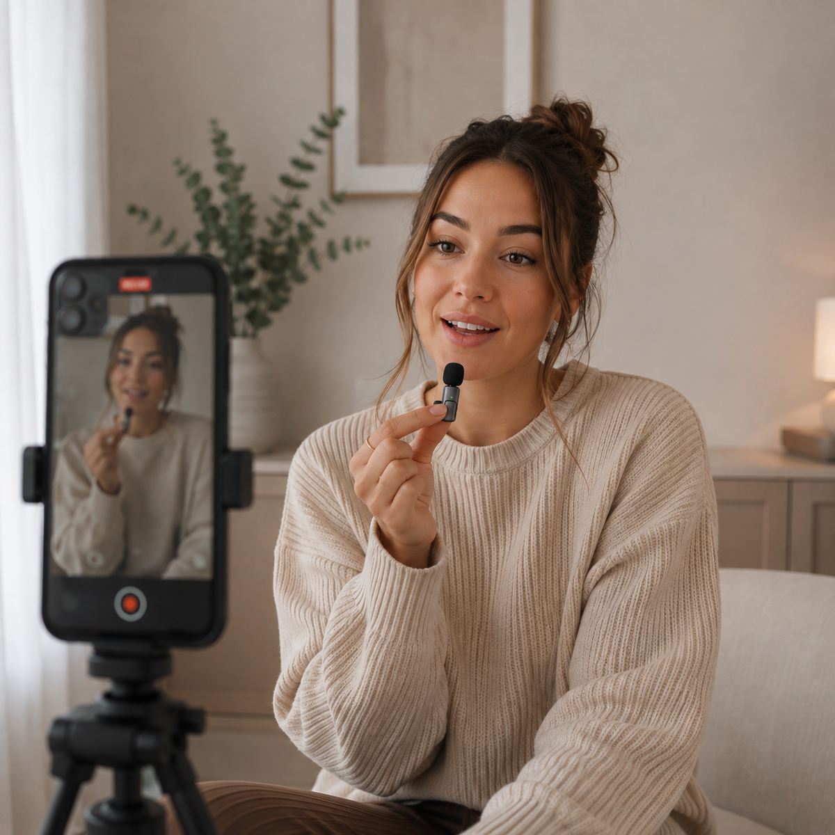 Mini Wireless Clip-On Microphone for Phone
