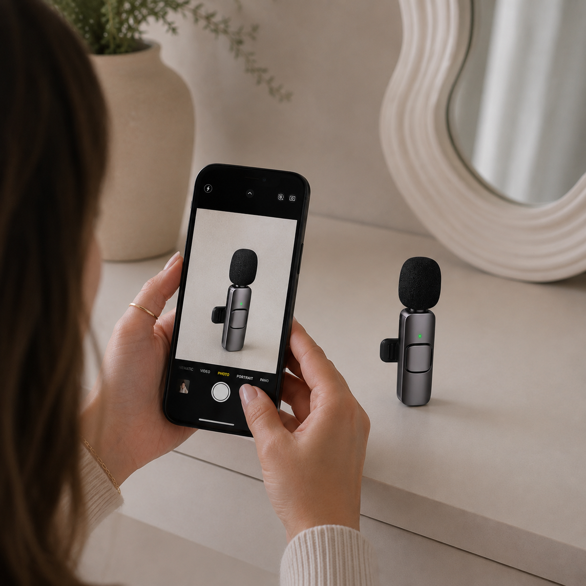 Mini Wireless Clip-On Microphone for Phone